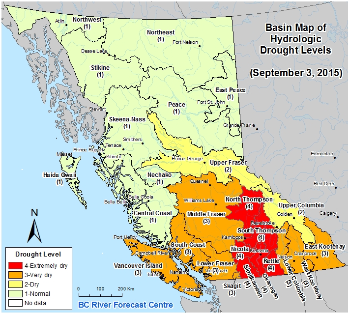 British Columbia Rivers Map River Forecast Centre – Environment – Province Of British Columbia